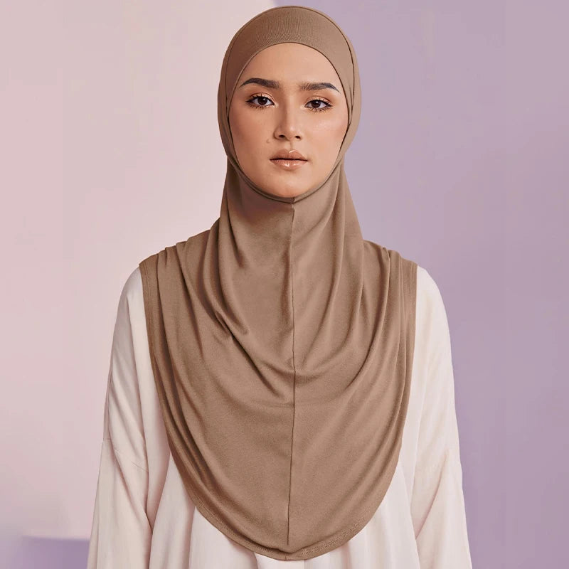 hot selling one piece hijab ready to wear instant bawal instant headscarf instant for muslim women