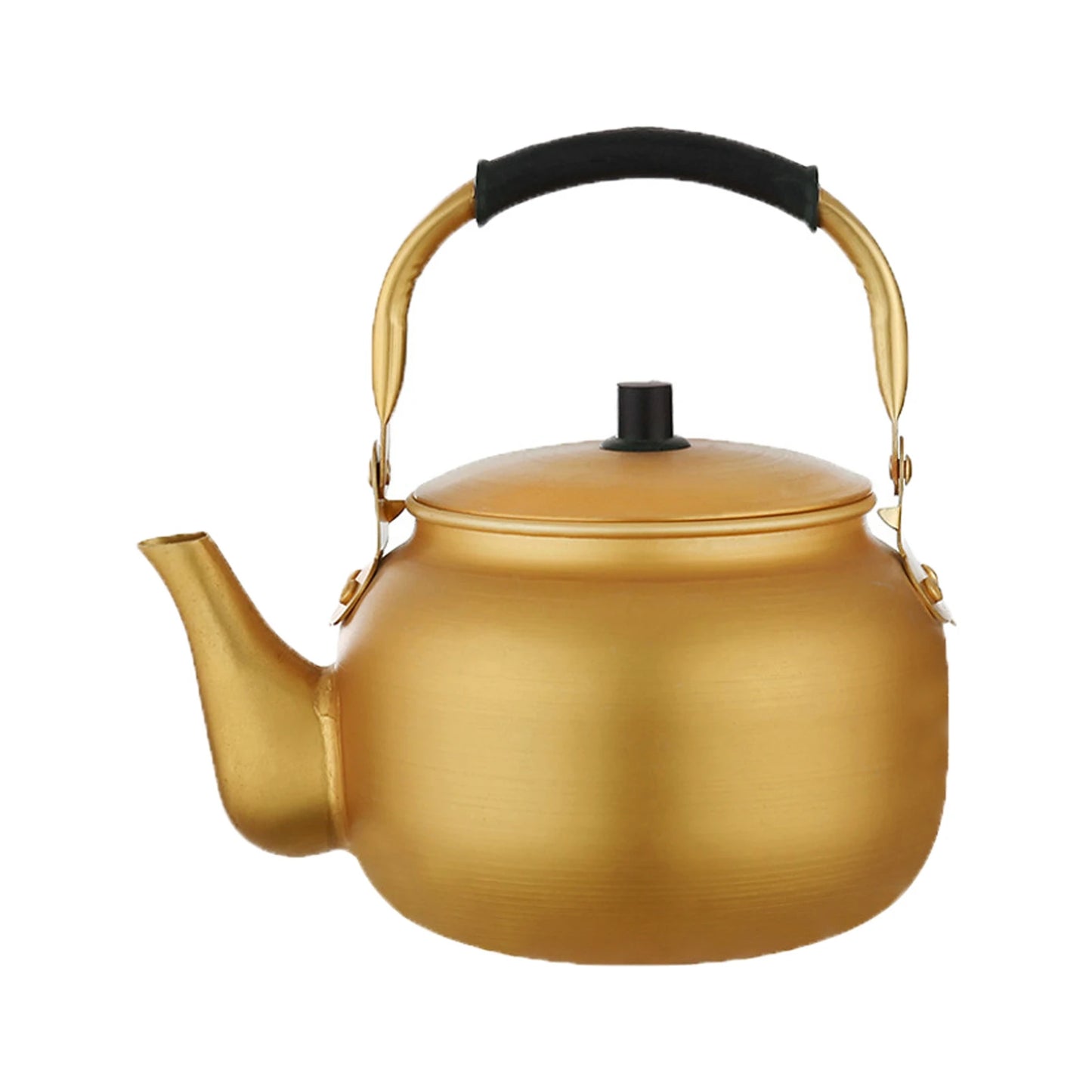 TQH Gold Water Kettle Stovetop Tea Pot Ergonomic Handle Coffee Pot Multifunction Tea Kettle Gas Stove Kettle for Hiking Kitchen