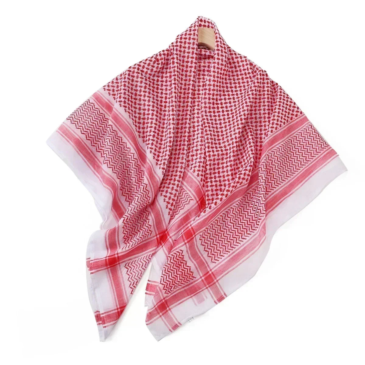 Arab Shemagh Muslim Keffiyeh Head Wrap Tactical Desert Head Neck Scarf Military Shawl Arabic Scarf Headwear with Agal Rope