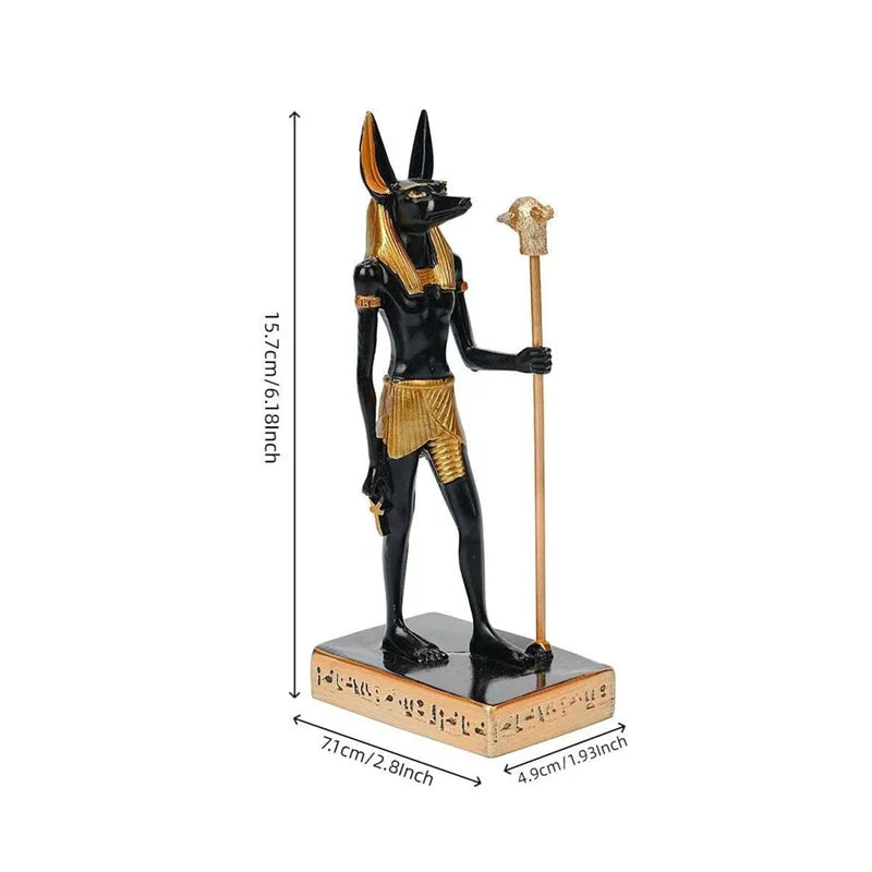 Mystical Anubis Statue Egyptian God Sculpture Premium Resin Figurine Ancient Mythology Home Office Decor Unique Collectible Idea