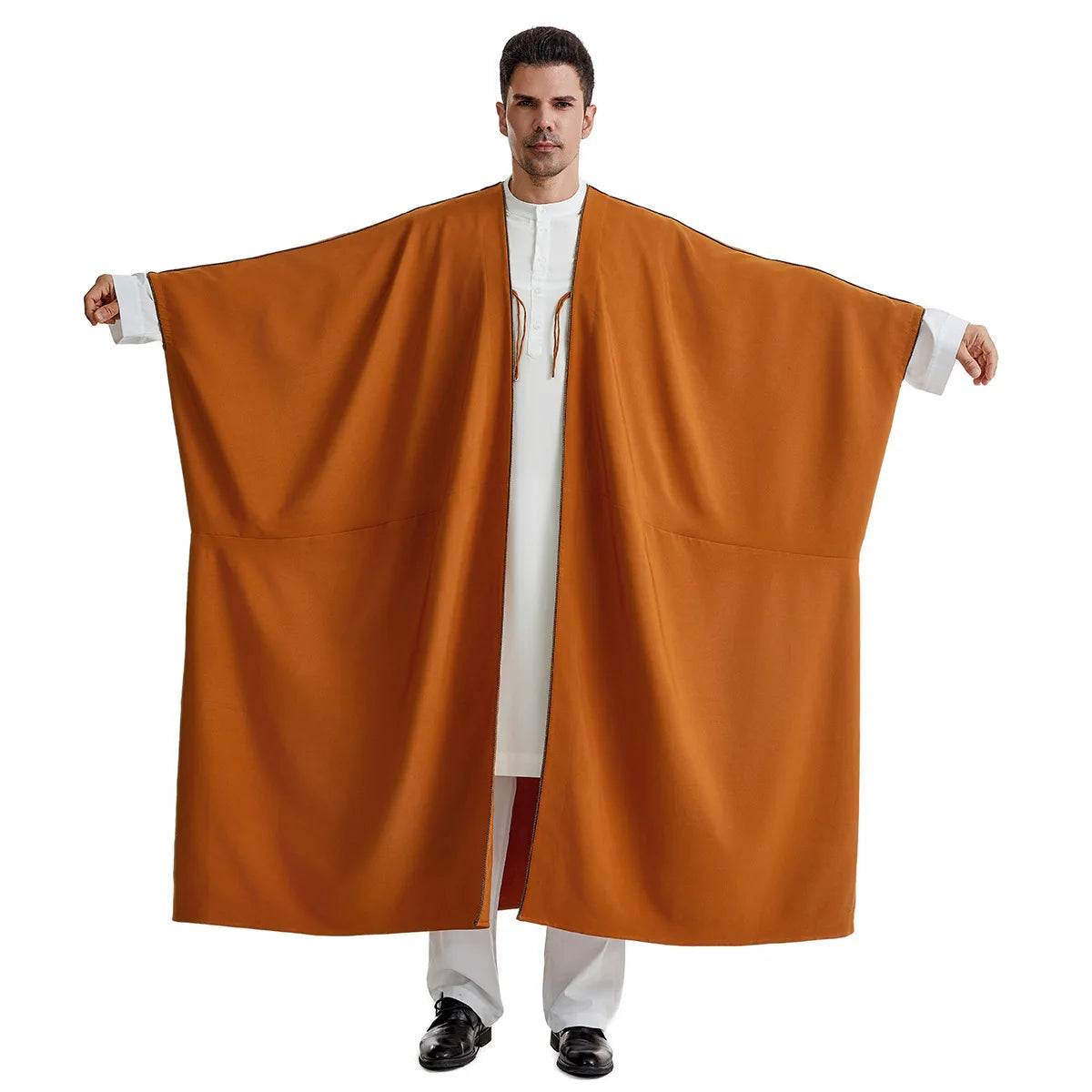 Ramadan Djellaba Eid Abayas Prayer Kaftan Men Muslim Open Abaya Turkey Arabic Cardigan Robe Morocco Jubba Thobe Islam Dishdasha