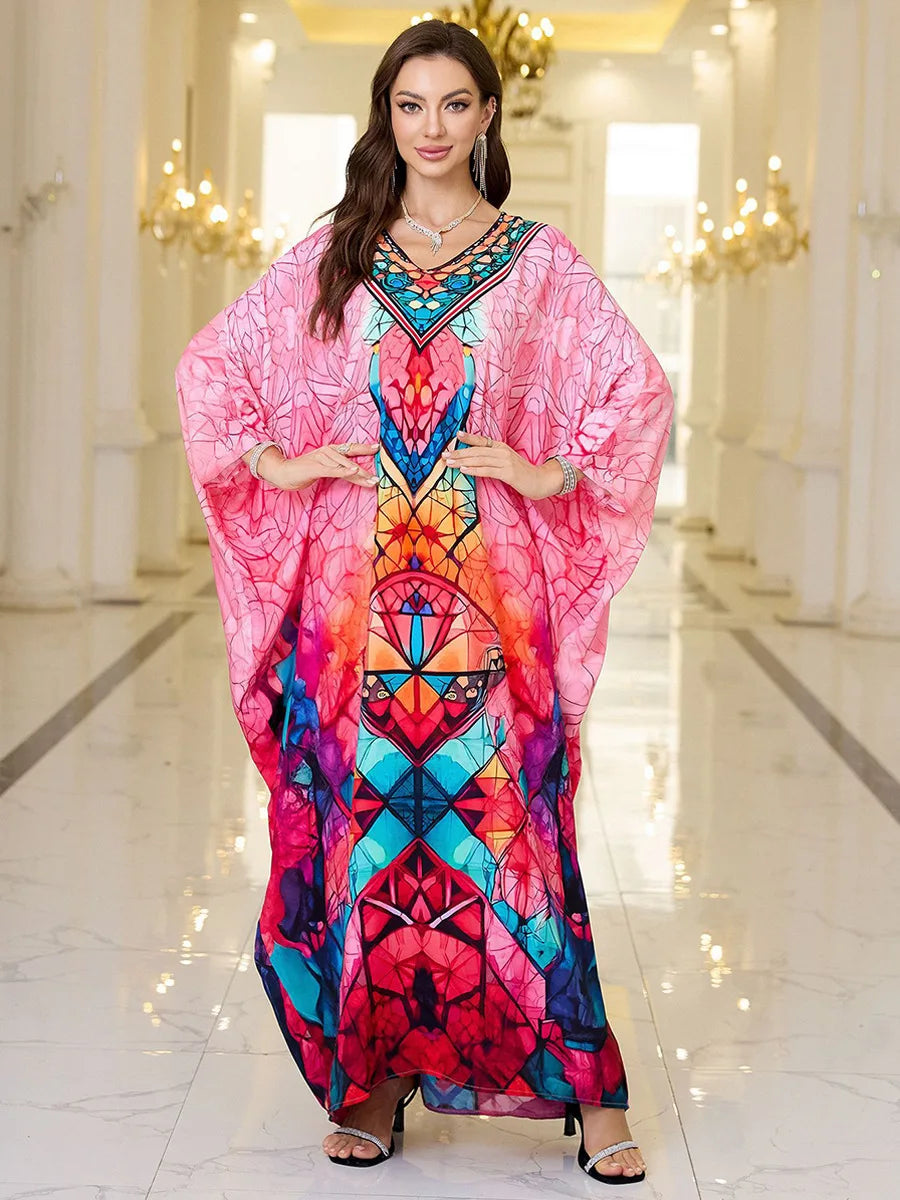 The Plus Size Moroccan Cover-Up – Embroidered Kaftan for the Arab Woman in America