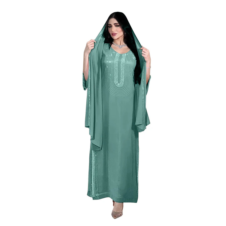 The Diamond – Off-Shoulder Kaftan for the Muslim Woman in America