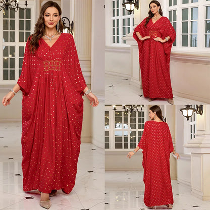 The Plus Size Moroccan Cover-Up – Embroidered Kaftan for the Arab Woman in America
