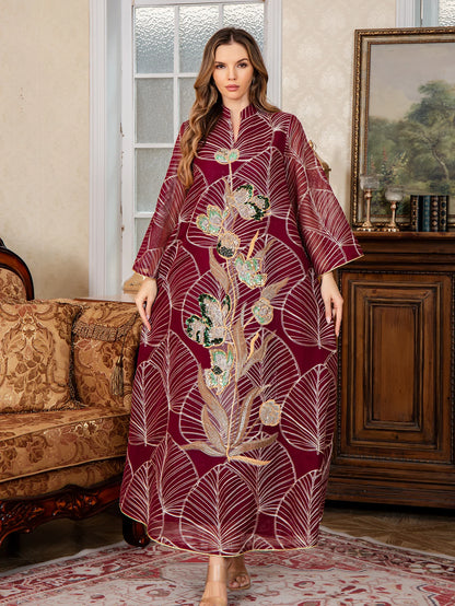 Mesh & Light – Embroidered Eid Abaya for the Muslim Woman in America