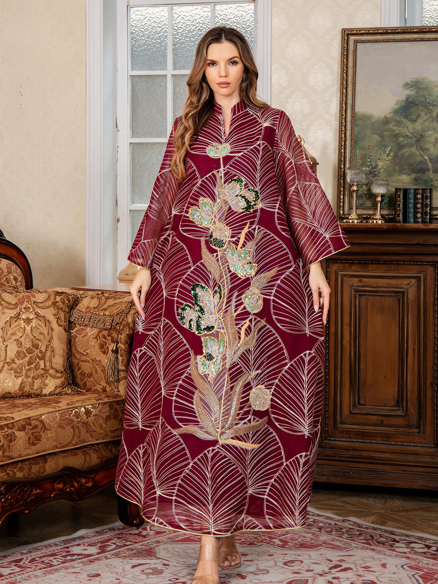 Mesh & Light – Embroidered Eid Abaya for the Muslim Woman in America