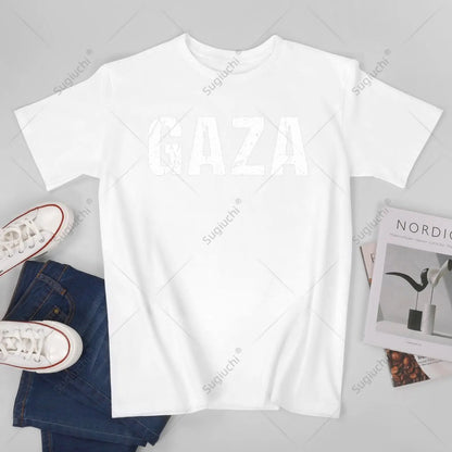 Unisex Men Vintage Gaza Palestine City Tshirt Tees T Shirts Women Boys 100% Cotton T-Shirt