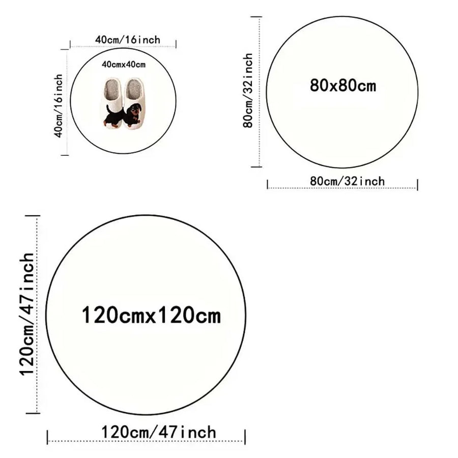The Welcome Circle – Bohemian Circular Entrance Floor Mat