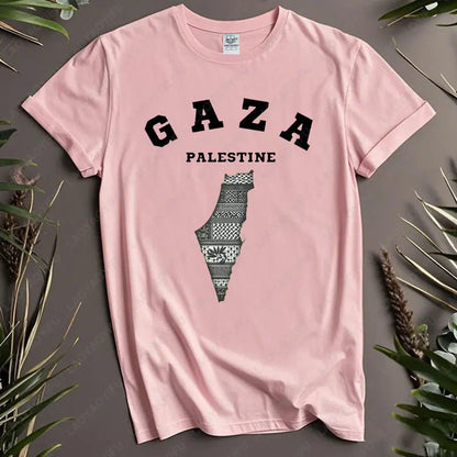 Harajuku Gaza P-Palestine Unisex T-Shirt Activist Statement Shirt Festival Apparel Loose Casual Comfort Cotton Short-sleeve Tees