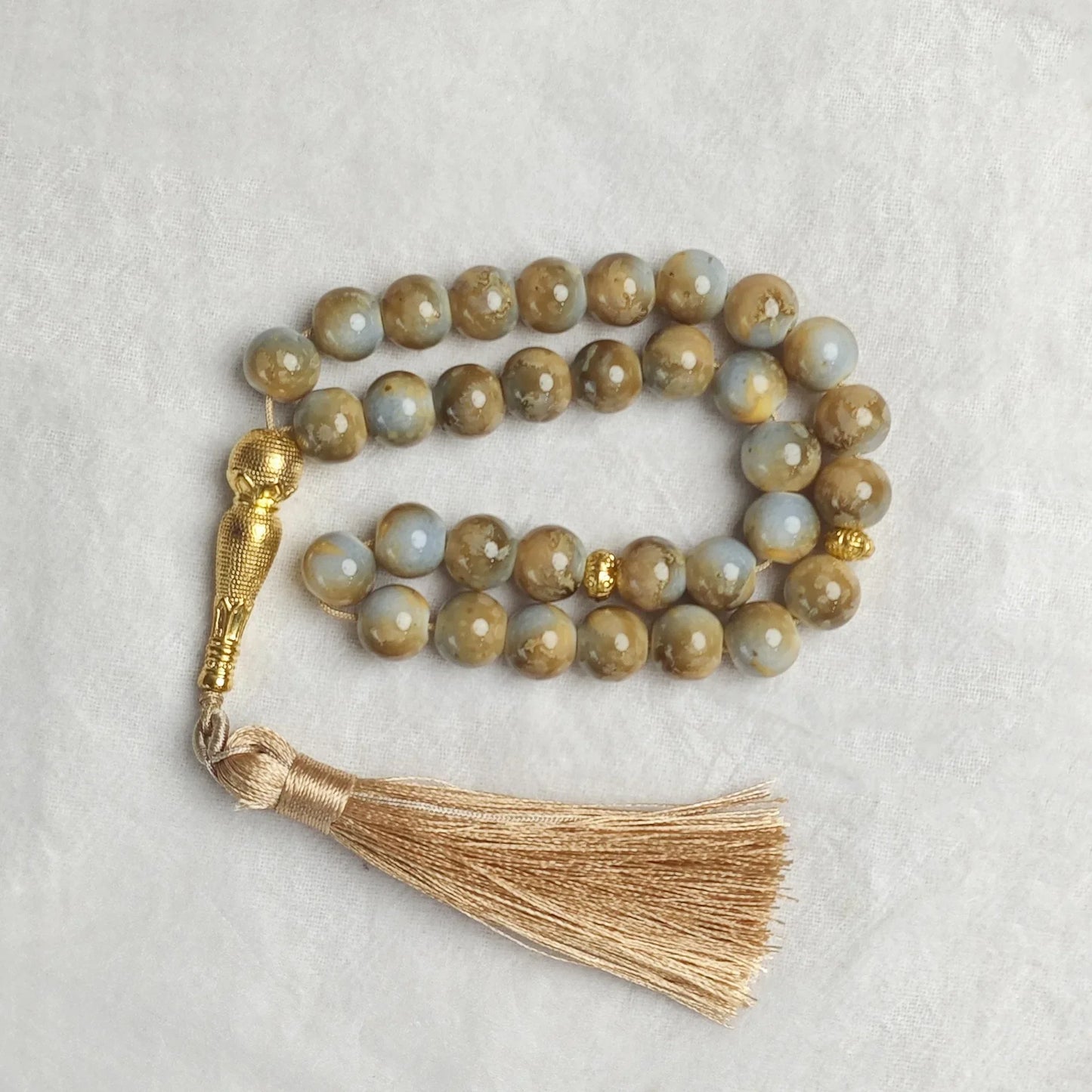 Middle East 10mm Beaded Bracelet Tassel Pendant 33 Prayer Beads Islamic Muslim Tasby Muhammad Rosary Tasbih Tasbeeh Unisex Gifts