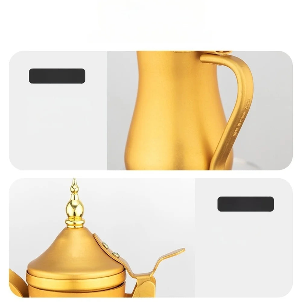 Aluminum Teapot Retro Style Ghee Pot Kettle For Picnic BBQ Camping Home Use Outdoor Stove & Accessories