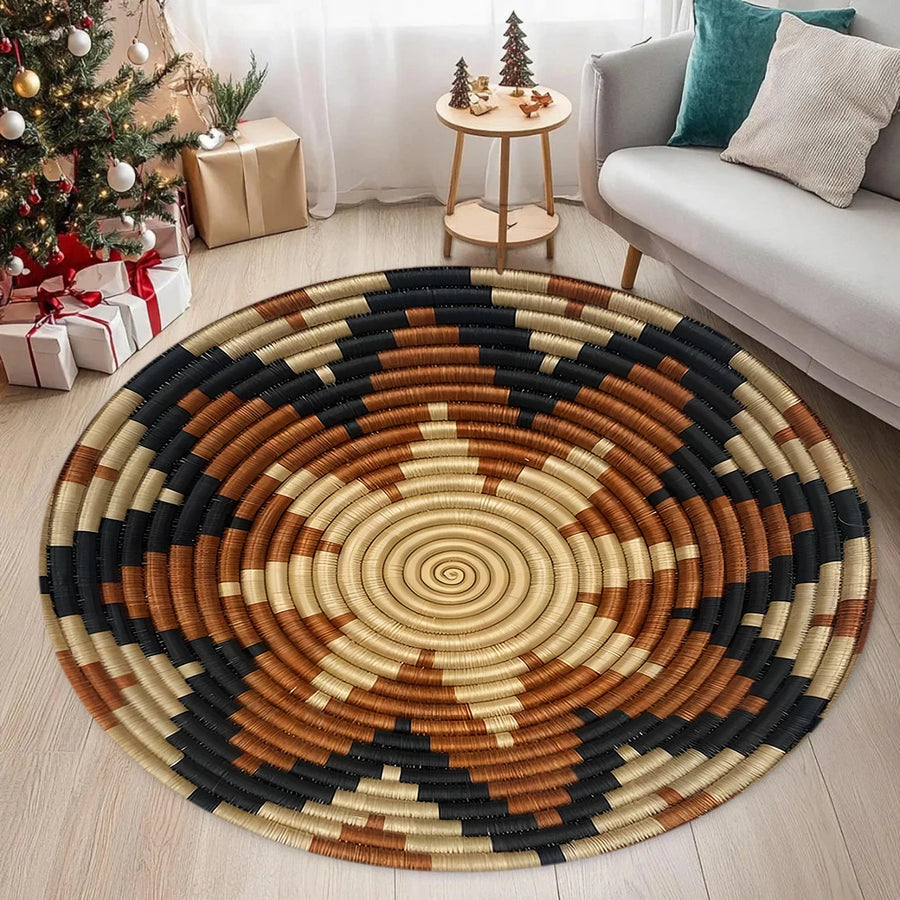 The 3D Mirage – Moroccan Circular Anti-Slip Entrance Rug