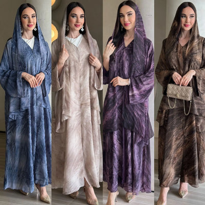 Printed Blessings – Cardigan Scarf Set for the Muslim Woman in America