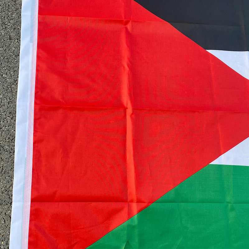 aerlxemrbrae Large Palestine Flag 60*90cm   /150 x 90cm hanging High Quality Polyester Gaza Palestinian banner