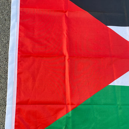 aerlxemrbrae Large Palestine Flag 60*90cm   /150 x 90cm hanging High Quality Polyester Gaza Palestinian banner