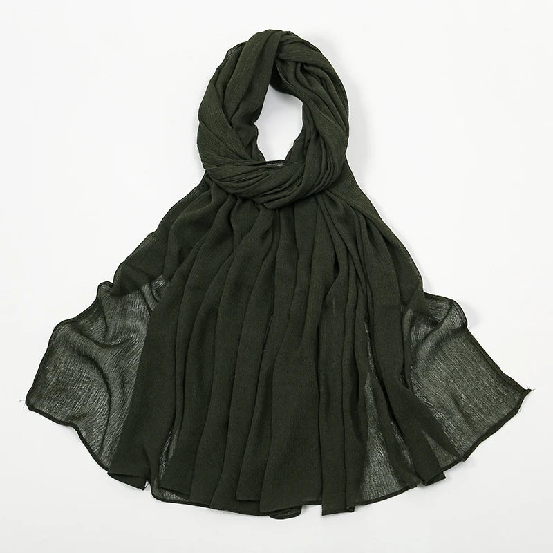 The Crinkle Rayon Hijab – Effortless Elegance, All-Day Comfort