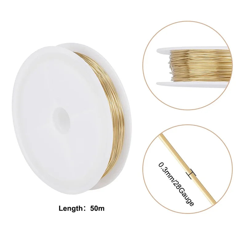 1-100m Soft Brass Wire Bare Coppers Wire Line Wire 0.1mm 0.2mm 0.3mm 0.4mm 0.5mm 0.6mm 0.7mm 0.8mm 1mm 1.2mm 1.5mm 1.8mm-3.0mm
