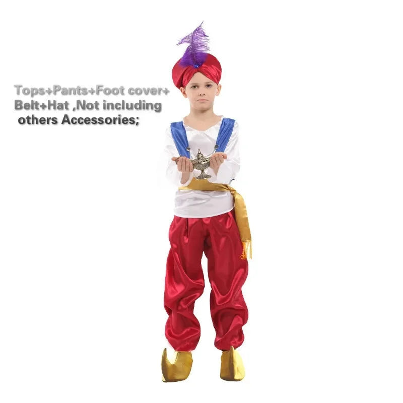 ★ Cosplay s ren halloween party costumes Aladdin Lamp genie costume Adam prince Fan♥ All corners of the country