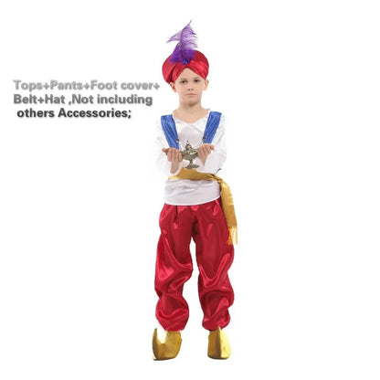 ★ Cosplay s ren halloween party costumes Aladdin Lamp genie costume Adam prince Fan♥ All corners of the country