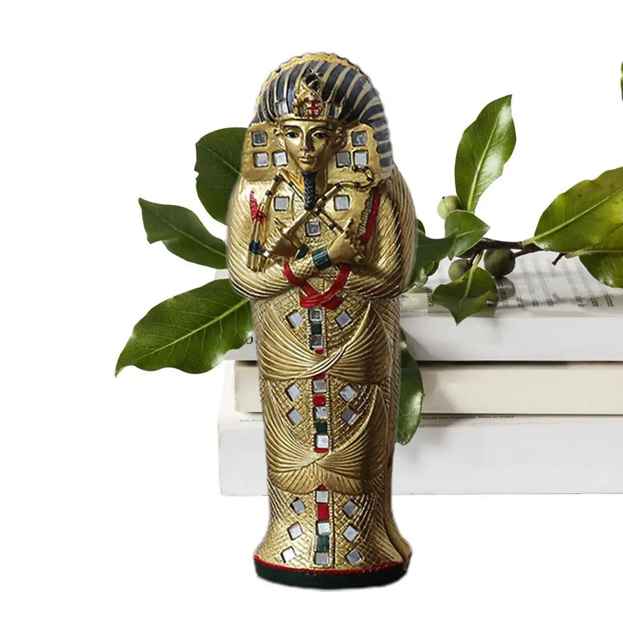 Egyptian Pharaoh, Mummy & Sphinx Collection – Mythology Statue Set for Home Decor