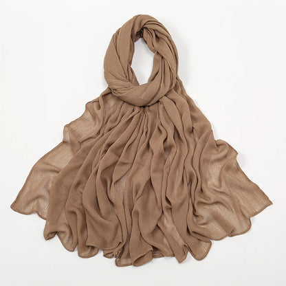 The Crinkle Rayon Hijab – Effortless Elegance, All-Day Comfort