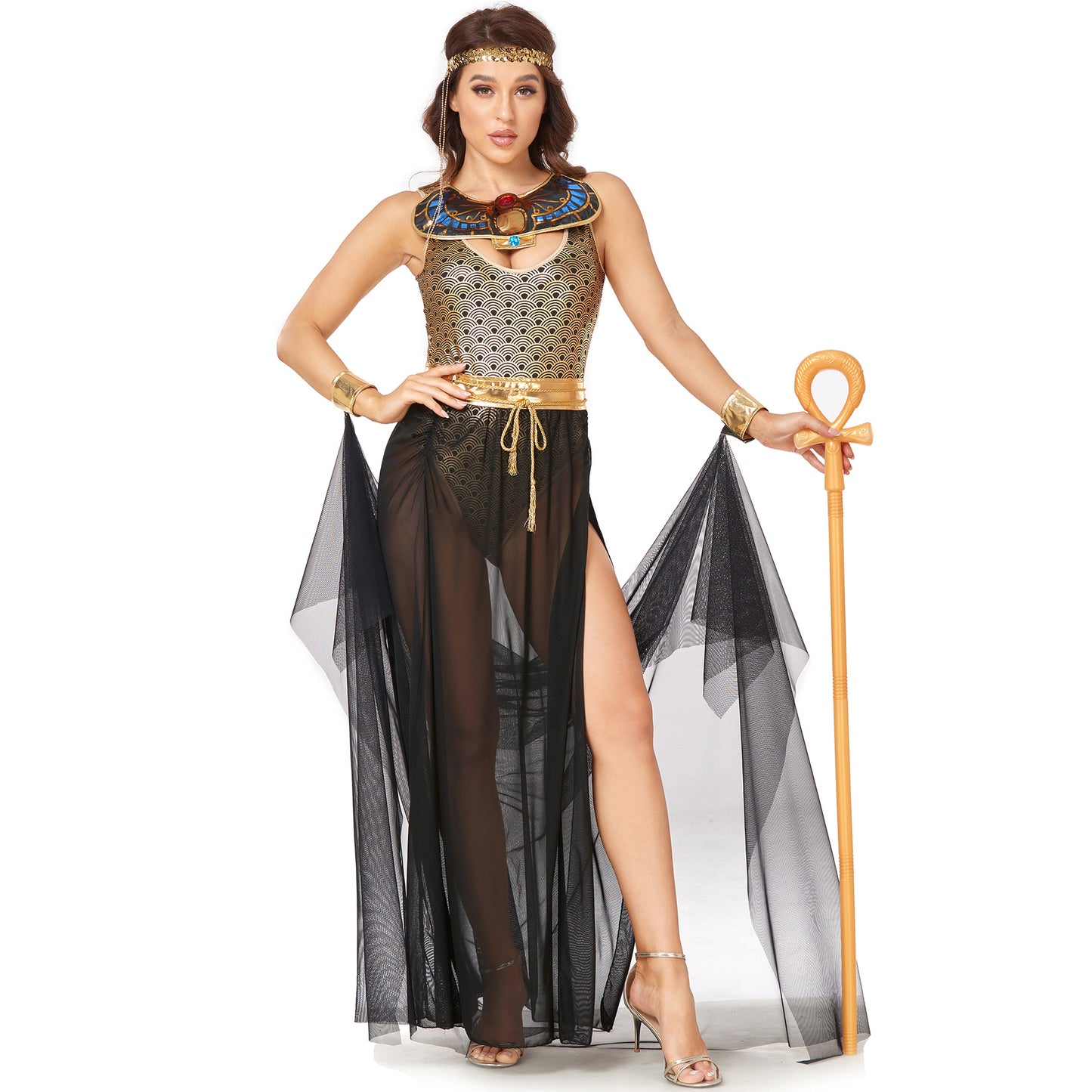 Cleopatra Queen Costume – Women's Egyptian Pharaoh Cosplay Dress for Carnival & Parties