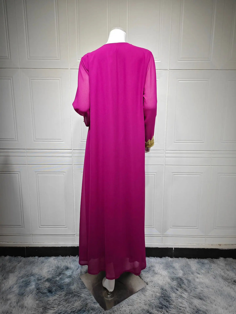 Eid Grace – 2-Piece Lace-Up Cardigan Set for the Muslim Woman