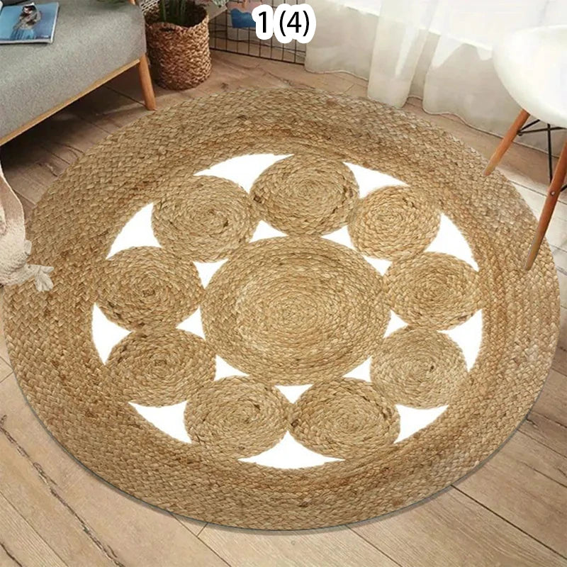 The Welcome Circle – Bohemian Circular Entrance Floor Mat