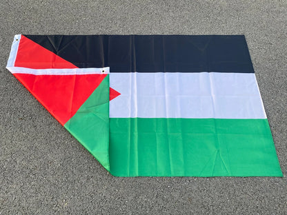 aerlxemrbrae Large Palestine Flag 60*90cm   /150 x 90cm hanging High Quality Polyester Gaza Palestinian banner