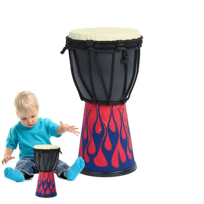 African Drums Carved Bongo Lightweight Hand-Carved Professional Goatskin Kids Bongo For Adults Beginners Kindergarten Music