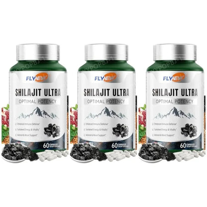 Shilajit with Naturally Fulvic Acid & L-Arginine Himalayan Shilajits for Extra Power Immune Support Shilajit for Men Women
