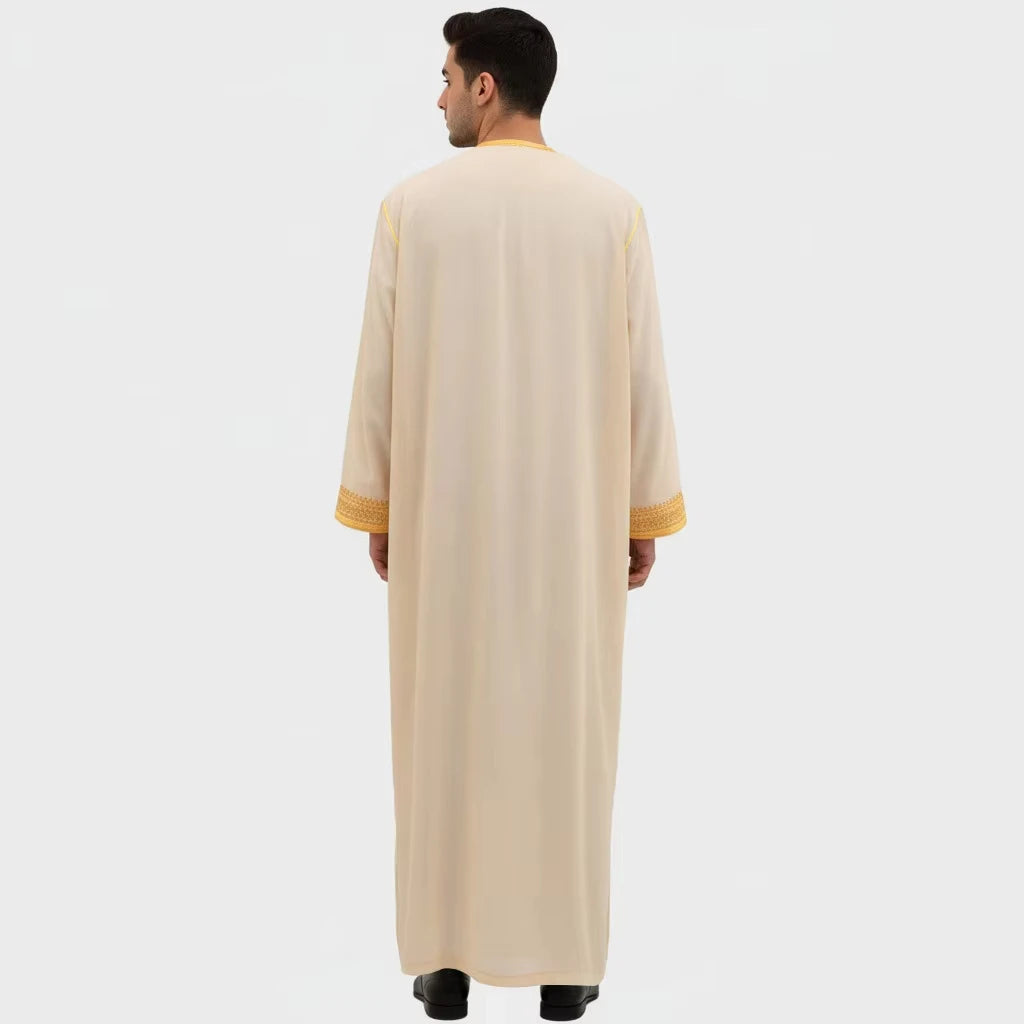 Men's Muslim Clothing Modest Fashion Abaya Thobes  for Muslim Men Modesty Dress Code Islamic Wear for Men
