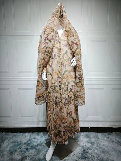One Look. One Soul. – The Pleated Floral Cardigan with Hijab for the Muslim Woman in America
