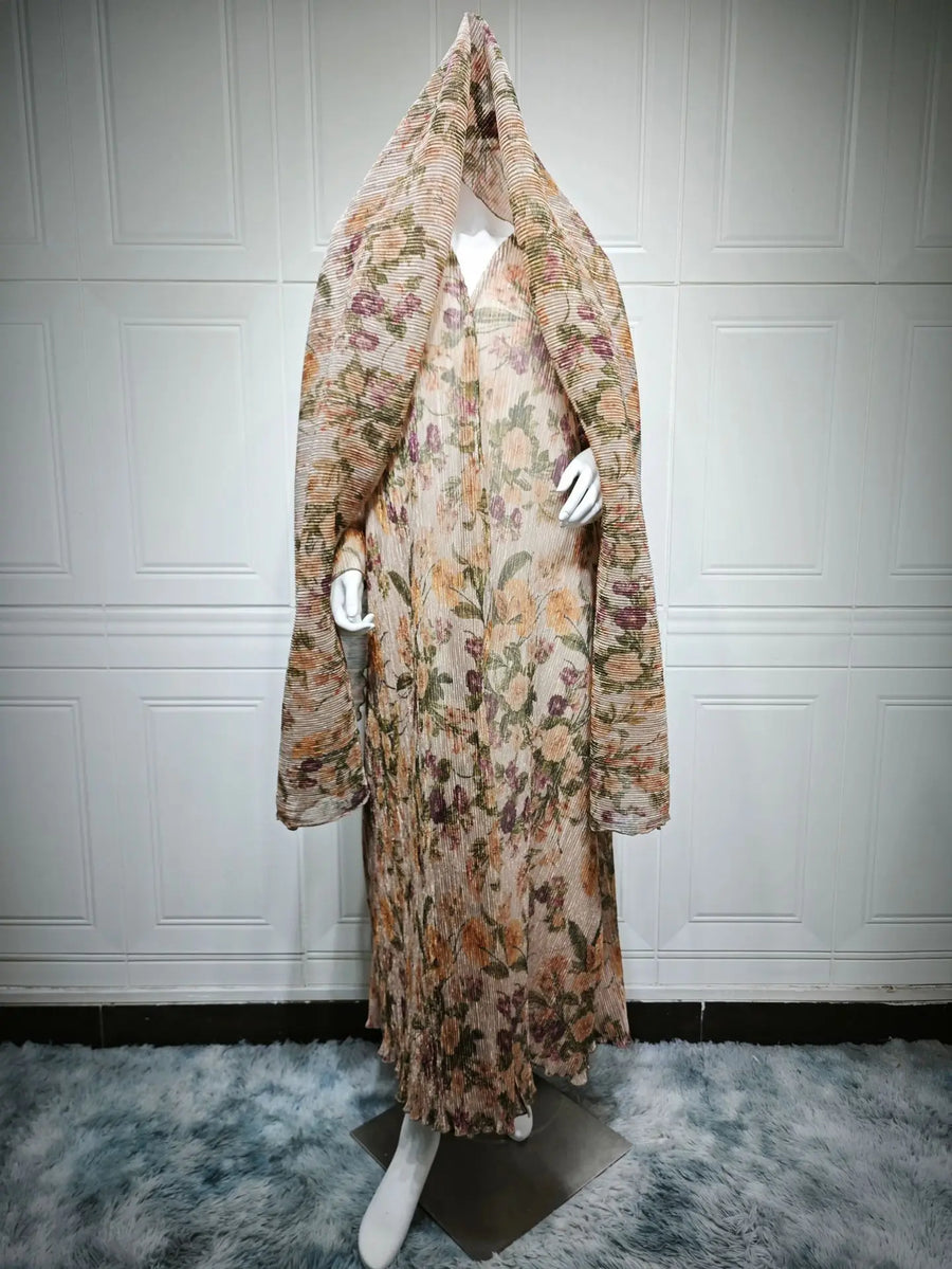 One Look. One Soul. – The Pleated Floral Cardigan with Hijab for the Muslim Woman in America