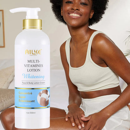 AILKE Natural Multi-Vitamin Lightening Skin Care Kit, Moisturize, Even Toning, Remove Dark and White Spots, Clean & Smooth Skin
