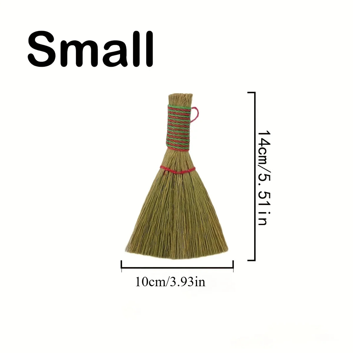 1 Handheld Broom with Woven Bristles - Portable Manual Sweeping Cart, Suitable for Home Kitchen Floors, Office Desktops