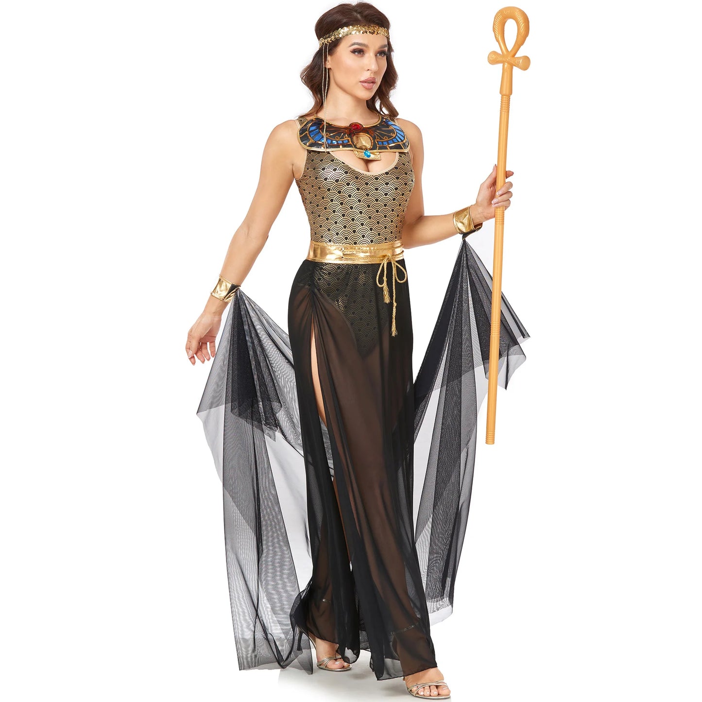 Cleopatra Queen Costume – Women's Egyptian Pharaoh Cosplay Dress for Carnival & Parties