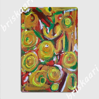 Ethiopian Patterns Metal Signs Wall Mural Customize Ethiopian Cultural Colorful Traditional Habesha Art Work Tin sign Posters