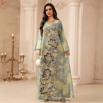 Flowers of Light – The Sequined Eid Djellaba for the Muslim Woman in America