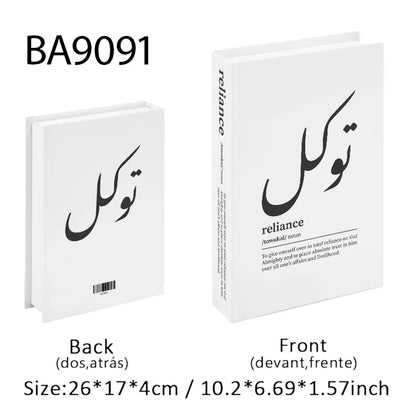 Kaaba Mosque Arch Moroccan Islamic Decorative Books Storage Box Fake Book Coffee Table Living Room Interior Home Decor Quran
