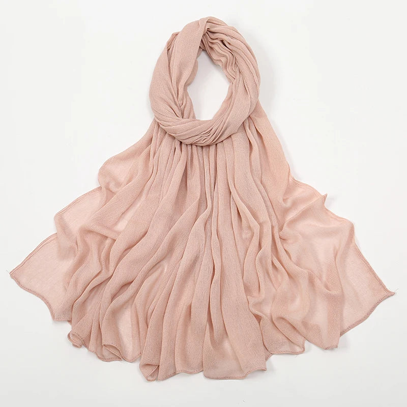 The Crinkle Rayon Hijab – Effortless Elegance, All-Day Comfort