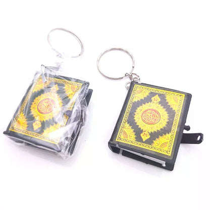 Mini Ark Quran Book The Koran Keychain Muslim Jewelry Deco Gift Key Pendant