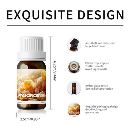 Frankincense Essential Oils Mastic Massage Oil Pure Natural Relaxes Muscle Soreness for Knees,Elbows, Hips, Hands,Shoulders 10ml