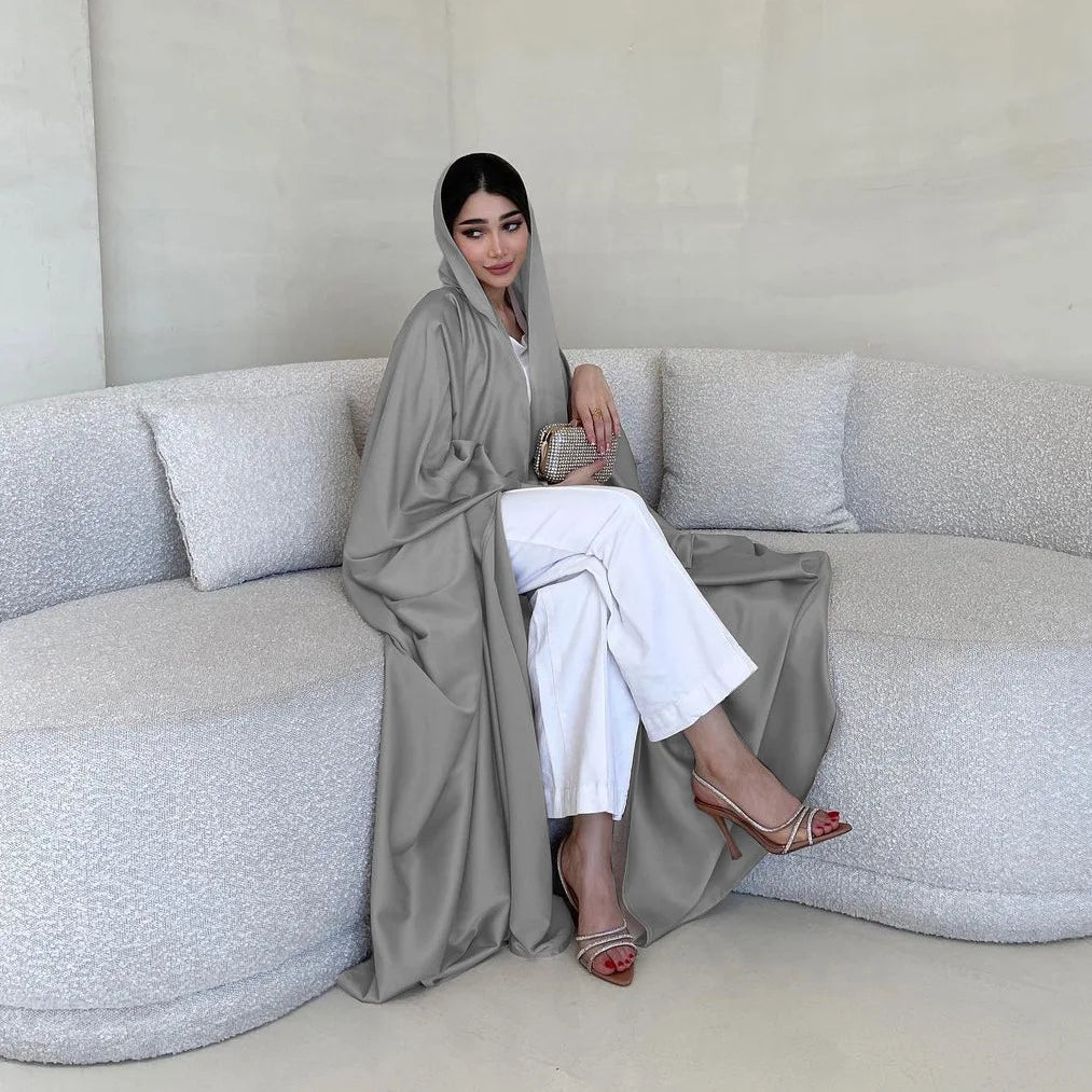 Zahraa Satin – The Solid Batwing Abaya for the Muslim Woman in America