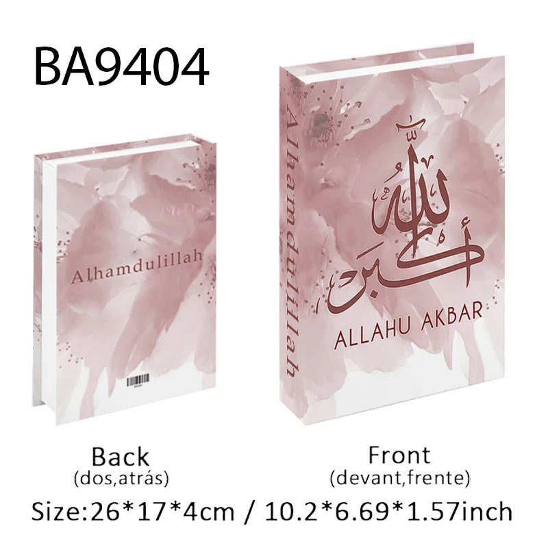 Kaaba Mosque Arch Moroccan Islamic Decorative Books Storage Box Fake Book Coffee Table Living Room Interior Home Decor Quran