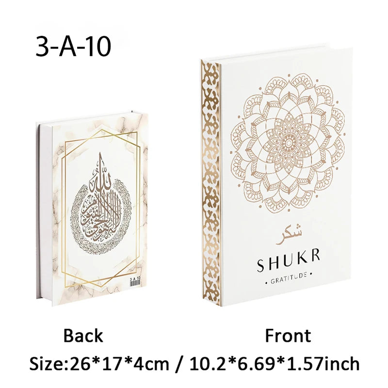 Kaaba Mosque Arch Moroccan Islamic Decorative Books Storage Box Fake Book Coffee Table Living Room Interior Home Decor Quran