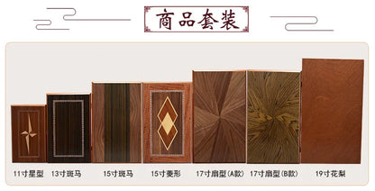 11/13/15/17/19 Inch Wooden Backgammon Set - Classic Board Game for Home & Party Entertainment