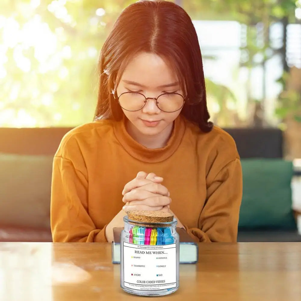 Quran Verse Jar Spiritual Comfort Verses Prayer Bottle Creative Every Emotional Scripture Jars For Christmas Easter Baptism