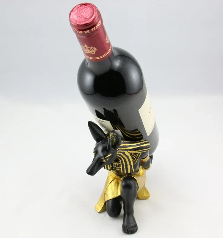 Egyptian Sphinx & Anubis Candleholder – Resin Candlestick, Retro Home Decor