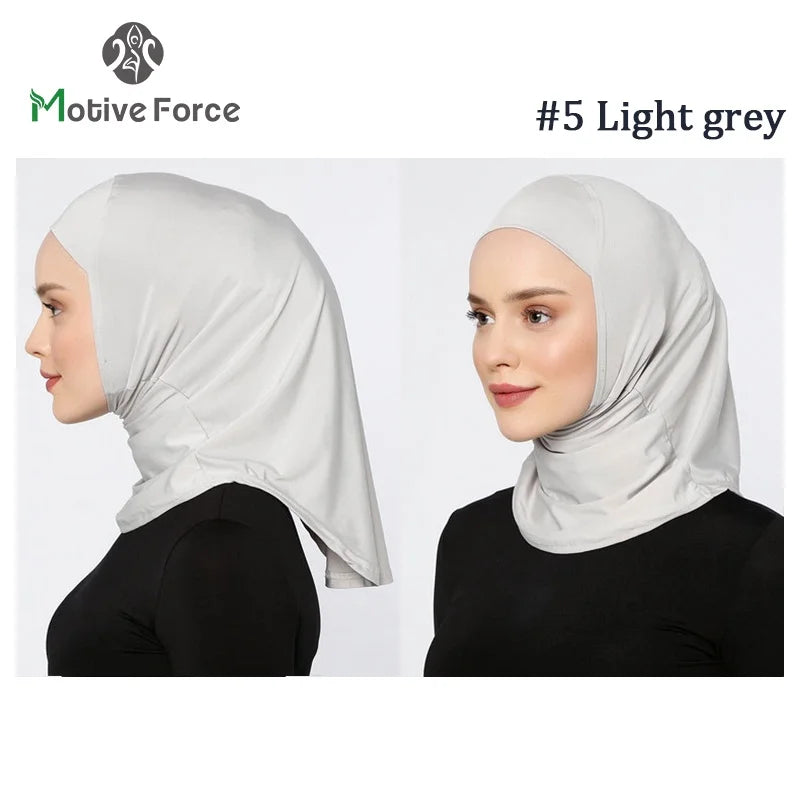 Islamic Modal Blue SPORT Hijab Abaya Hijabs For Woman Abayas Jersey Head Scarf Muslim Dress Women Turbans Instant Satin Turban